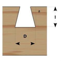 IGM Fachmann M118 Rybinová fréza - D12,7x20-8°x68,4 S=8 HW 