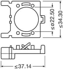 Osram OSRAM montážní držák DA02 pro NIGHT BREAKER LED H7-LED Focus 2ks 64210DA02