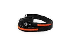 limaya Limaya led svítící vodítko pro psy Black 3D - Orange strip