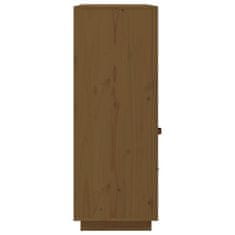 Greatstore Skříň highboard medově hnědá 100x40x108,5 cm masivní borovice