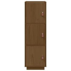 Greatstore Skříň highboard medově hnědá 34x40x108,5 cm masivní borovice