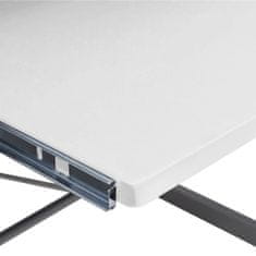 Vidaxl Rohový počítačový stůl Bílý 132 x 112 x 99 cm kompozitní dřevo