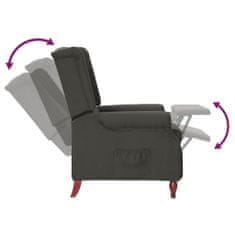 Vidaxl 282207 Recliner Dark Grey Fabric