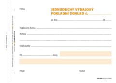 Výdajový doklad jednoduchý, A6, 100 listů, NCR