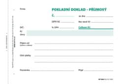 Příjmový doklad jedn., s DPH, A6, 100 l., NCR