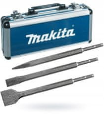 Makita 3 dláta SDS + L-250 mm SDS + pouzdro D-42357