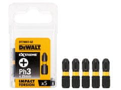 DeWalt Bity hrot Ph3x25mm, zdvih 5ks TORSION DT7995T