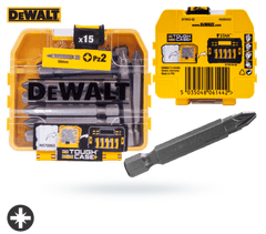 DeWalt Sada bitů 15ks bitů Pz2 x 50mm DT7912