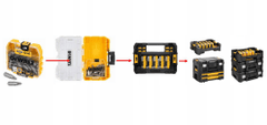 DeWalt ToughCase + organizér bitů TSTAK DT70716