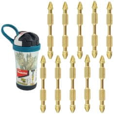 Makita Sada 10 bitů B-52928 PZ2 IMPACT GOLD