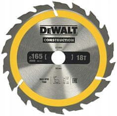 DeWalt pilový kotouč na dřevo 165mm 20mm 18z DT1933