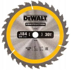 DeWalt pilový kotouč na dřevo 184mm 16mm 30z DT1940