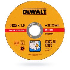 DeWalt Kotouč na kov Inox 125x1mm 10 ks DT3507