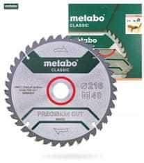 Metabo Kotoučová pila na dřevo 216x30mm widia 40 zubů