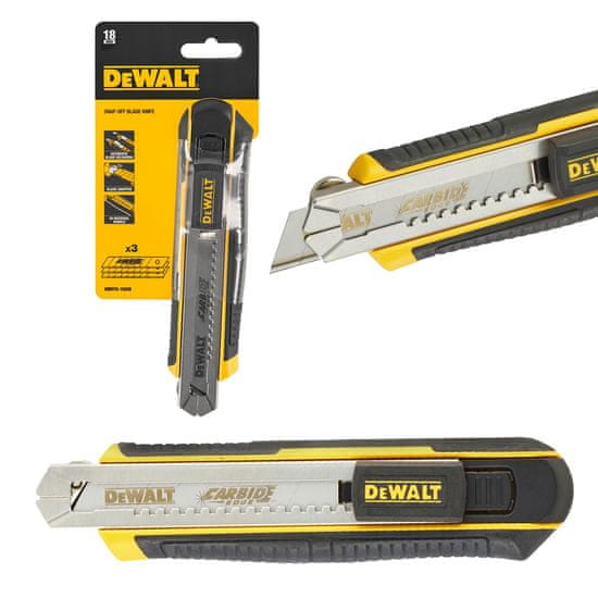 DeWalt 18mm nůž tapeciak nůž se zlomenou čepelí