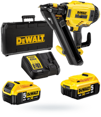 DeWalt hřebíkovačka pro konektory XR 18V 2x5Ah DCN693P2