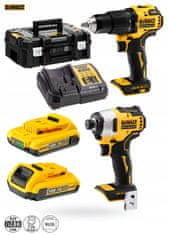 DeWalt DCK2062D2T šroubovák DCD709 + klíč DCF809