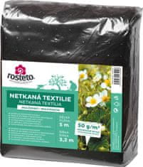 Rosteto Neotex / netkaná textilie - černý 50g šíře 5 x 3,2 m