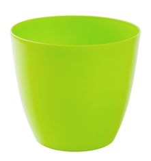 Plastkon Obal na květník ELLA plastový zelený lesklý d13x12cm