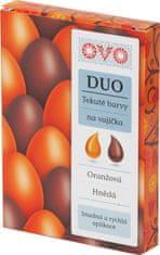 OVO TEKUTÉ BARVY DUO ORAN/HNĚDÁ á 20ML