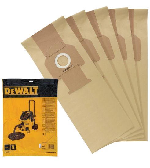 DeWalt Papírové sáčky do vysavače DWV902 DWV9401