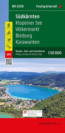 WK 0238 Jižní Korutany 1:50 000 / turistická, cyklistická a rekreační mapa