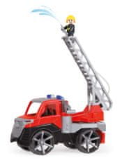 LENA Auto Truxx 2 hasiči stříkající vodu plast 29cm s figurkou