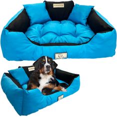 EDANTI Pelíšek Pro Psy Pelíšek Playpen Gauč M 75X65 Cm - Modrý