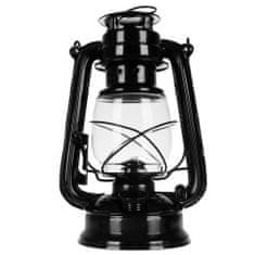 HADEX Petrolejová lampa 24 cm černá