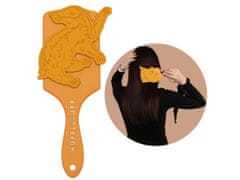 sarcia.eu Harry Potter Hufflepuff Hairbrush, rozčesávací kartáč, plochý, velký, jezevec 