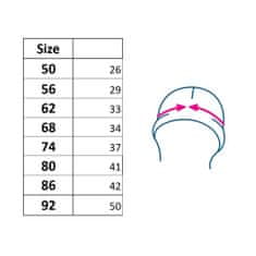 NEW BABY Pletený klobouček růžovo-fialový, 104 (3-4r)