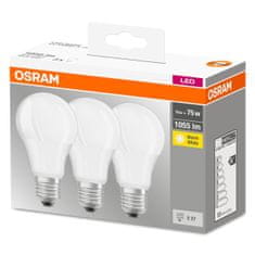 Osram 3x LED žárovka E27 A60 10W = 75W 1055lm 2700K Teplá bílá