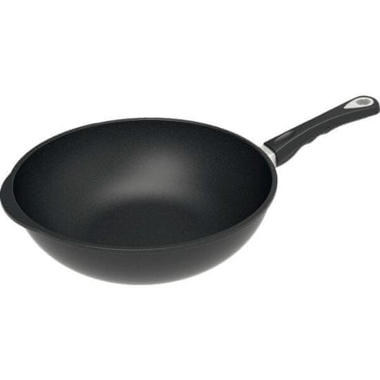 AMT Litinová pánev wok 32 cm, vhodná na indukci