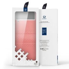 Dux Ducis Bril kožené pouzdro na Samsung Galaxy Z Flip 4, růžové