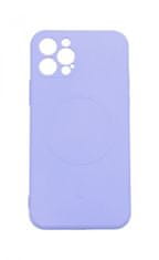TopQ Kryt iPhone 12 Pro s MagSafe světle fialový 85010