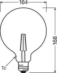 Osram OSRAM Vintage 1906 LED CL GLOBE125 FIL GOLD 22 non-dim 2,5W/825 E27