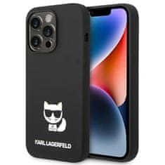 Karl Lagerfeld KLHCP14LSLCTBK hard silikonové pouzdro iPhone 14 PRO 6.1" black Silicone Choupette Body