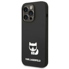 Karl Lagerfeld KLHCP14LSLCTBK hard silikonové pouzdro iPhone 14 PRO 6.1" black Silicone Choupette Body