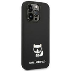 Karl Lagerfeld KLHCP14LSLCTBK hard silikonové pouzdro iPhone 14 PRO 6.1" black Silicone Choupette Body