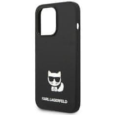 Karl Lagerfeld KLHCP14LSLCTBK hard silikonové pouzdro iPhone 14 PRO 6.1" black Silicone Choupette Body