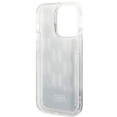 Karl Lagerfeld KLHCP14LLMNMK hard silikonové pouzdro iPhone 14 PRO 6.1" black Liquid Glitter Monogram