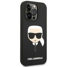 Karl Lagerfeld KLHCP14XSLKHBK hard silikonové pouzdro iPhone 14 PRO MAX 6.7" black Silicone Karl`s Head