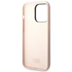 Karl Lagerfeld KLHCP14LSLCTPI hard silikonové pouzdro iPhone 14 PRO 6.1" light pink Silicone Choupette Body