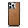 iCARER kožené pouzdro na iPhone 14 PRO 6.1" Oil wax real leather back cover Light brown