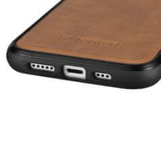 iCARER kožené pouzdro na iPhone 14 PRO MAX 6.7" Oil wax real leather back cover Light brown