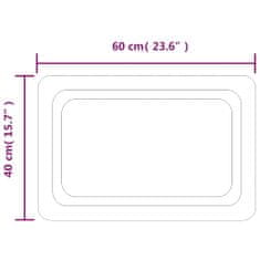 Petromila Koupelnové zrcadlo s LED osvětlením 60x40 cm