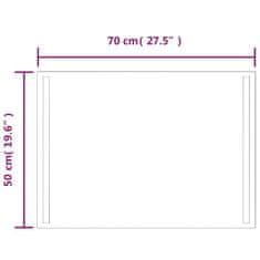 Vidaxl Koupelnové zrcadlo s LED osvětlením 50x70 cm