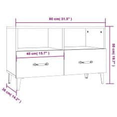 Vidaxl TV skříňka betonově šedá 80 x 36 x 50 cm kompozitní dřevo