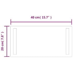 Vidaxl Koupelnové zrcadlo s LED osvětlením 40x20 cm