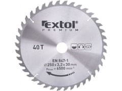 Extol Premium Kotouč pilový s SK plátky, O 250x3,0x30mm, 40T